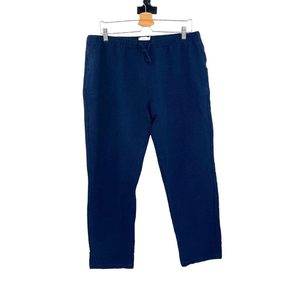 ONIA Pull-on Seersucker Pants In Deep‎ Navy Blue Men's Size Large